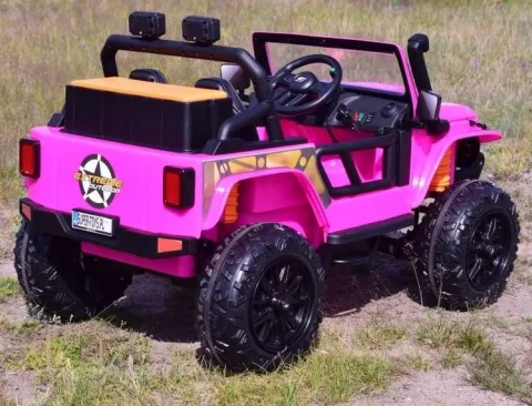 MEGA JEEP 4 SPEED DLA DZIECKA I DLA RODZICA 4x4, DO 100 kg - STEROWANIE TELEFONEM, WALIZKA - HIT/XB1118