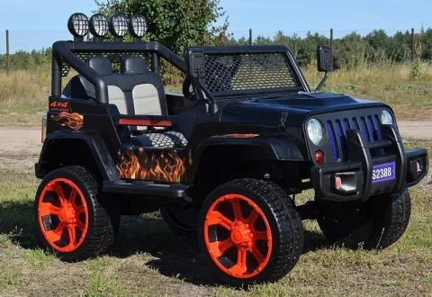 MEGA JEEP SUNSHINE, NAPĘD 4X4, 2X12V, WOLNY START/ MIĘKKIE KOŁA, BLUETOOTH, RADIO EXCLUSIVE/2388
