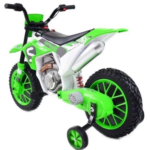 MEGA MOTOR ENDURO - MIĘKKIE KOŁA, AMORTYZATOR, 12V, WALIZKA SUPER JAKOŚĆ/XMX616
