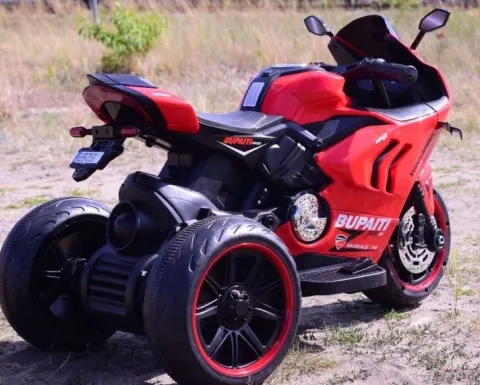 MEGA MOTOR 3 KOŁOWY BUPAITI, DWA SILNIKI , ŚWIECĄCE KOŁA/BPD-818