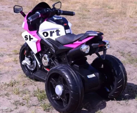 MEGA MOTOR 3 KOŁOWY SPORT, DWA SILNIKI , MIĘKKIE KOŁA, MIĘKKIE SIEDZENIE, GAZ W MANETCE/FB6886