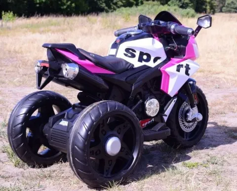 MEGA MOTOR 3 KOŁOWY SPORT, DWA SILNIKI , MIĘKKIE KOŁA, MIĘKKIE SIEDZENIE, GAZ W MANETCE/FB6886