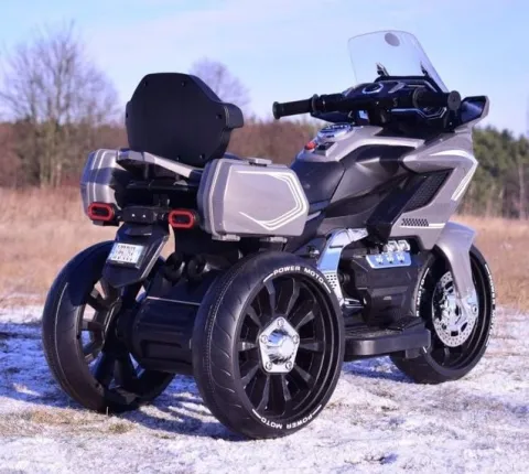 MEGA MOTOR TURYSTYCZNY NA AKUMULATOR , LAKIER, ŚWIATŁA/ HLW1688