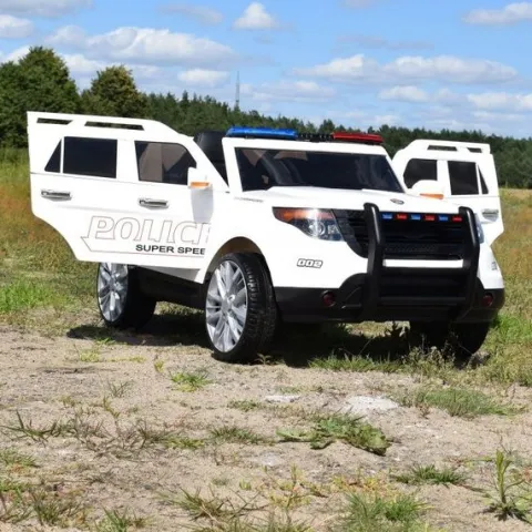 MEGA POLICJA Z MEGAFONEM I RADIEM, MIĘKKIE KOŁA/9935