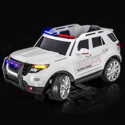 MEGA POLICJA Z MEGAFONEM I RADIEM, MIĘKKIE KOŁA/9935