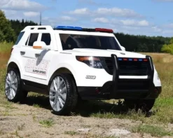 MEGA POLICJA Z MEGAFONEM I RADIEM, MIĘKKIE KOŁA/9935
