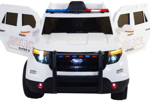 MEGA POLICJA Z MEGAFONEM I RADIEM, MIĘKKIE KOŁA/9935
