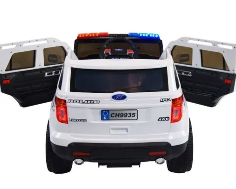 MEGA POLICJA Z MEGAFONEM I RADIEM, MIĘKKIE KOŁA/9935