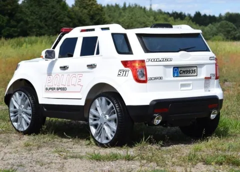 MEGA POLICJA Z MEGAFONEM I RADIEM, MIĘKKIE KOŁA/9935