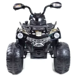 MEGA QUAD NA AKUMULATOR, MIĘKKIE KOŁA, MIĘKKIE SIEDZENIE, AMORTYZATORY/JS009