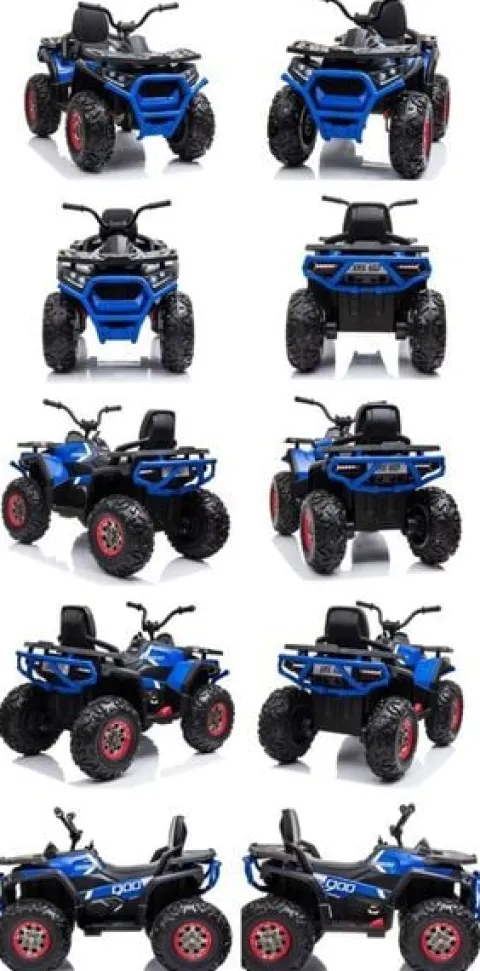 MEGA WIELKI QUAD, AMORTYZATORY, MIĘKKIE KOŁA, PILOT, WOLNY START, /XMX607