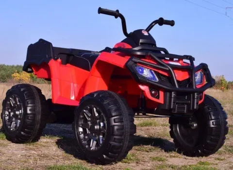 MEGA WIELKI QUAD 24 V, 2X100W, AMORTYZATORY, MIĘKKIE KOŁA, RADIO/0909-24V