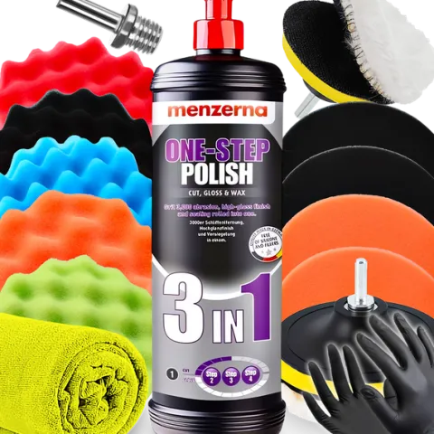 Menzerna 3W1 1000ML One Step Gąbki Polerskie Zestaw Do Polerowania Lakieru