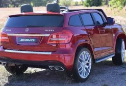 MERCEDES GLS 63, 4 SILNIKI, 2X12 V, MIĘKKIE KOŁA, MIĘKKIE SIEDZENIE DLA 2 DZIECI/HL228