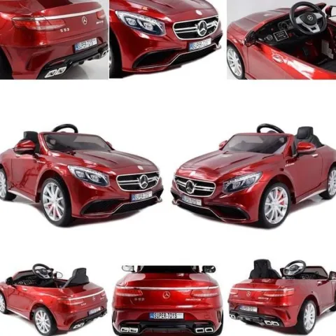 MERCEDES S63 AMG LICENCJA,LAKIER, MIĘKKIE KOŁA EVA FULL OPCJA/HL169