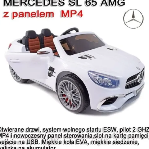 MERCEDES SL65 AMG PILOT, WOLNY START, WALIZKA DO AKUMULATORA , MP4 /XMX602