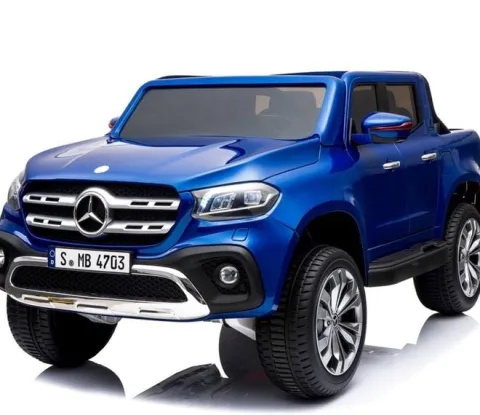 MERCEDES X LICENCJA, - 4X4 , 2x12V PANEL MP4, MIĘKKIE KOŁA EVA, MIĘKKIE SIEDZENIE, LAKIER POLEROWANY, FUNKCJA BUJANIA FULL OPC