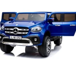 MERCEDES X LICENCJA, - 4X4 , 2x12V PANEL MP4, MIĘKKIE KOŁA EVA, MIĘKKIE SIEDZENIE, LAKIER POLEROWANY, FUNKCJA BUJANIA FULL OPC