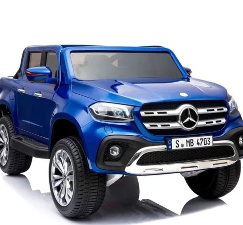 MERCEDES X LICENCJA, - 4X4 , 2x12V PANEL MP4, MIĘKKIE KOŁA EVA, MIĘKKIE SIEDZENIE, LAKIER POLEROWANY, FUNKCJA BUJANIA FULL OPC