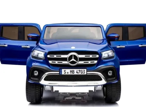 MERCEDES X LICENCJA, - 4X4 , 2x12V PANEL MP4, MIĘKKIE KOŁA EVA, MIĘKKIE SIEDZENIE, LAKIER POLEROWANY, FUNKCJA BUJANIA FULL OPC