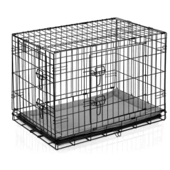 Metalowa klatka kennelowa dla psa + legowisko 75 x 45 x 54 cm PH-200
