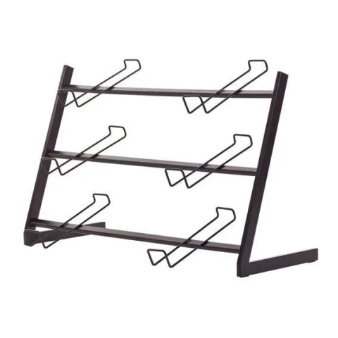 Metalowy Stojak na Ladę z koszami Wiklinowymi 64x34 H44 cm