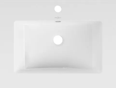 MEXEN ATENA 61 x 46 CM UMYWALKA WPUSZCZANA W BLAT MEBLOWA BIAŁA