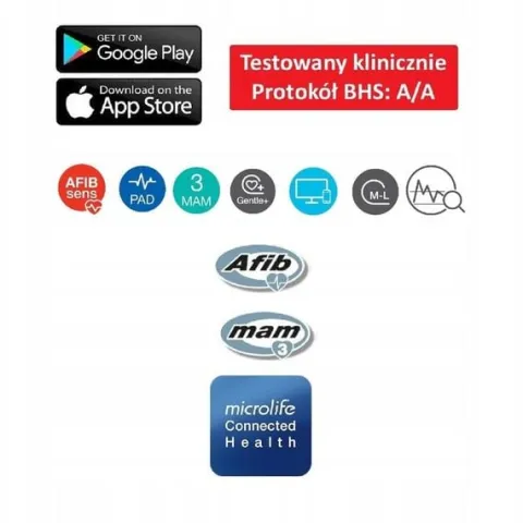 Microlife Ciśnieniomierz Automatyczny Naramienny BP B6 Bluetooth+Zasilacz