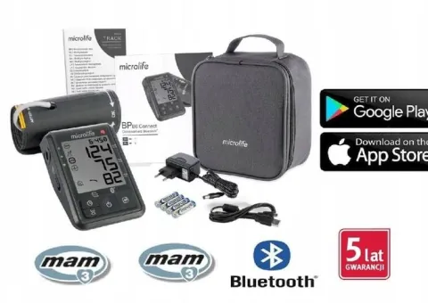 Microlife Ciśnieniomierz Automatyczny Naramienny BP B6 Bluetooth+Zasilacz