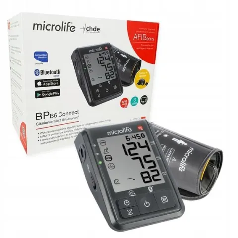 Microlife Ciśnieniomierz Automatyczny Naramienny BP B6 Bluetooth+Zasilacz