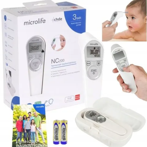 Microlife termometr bezdotykowy bezkontaktowy NC200 ETUI BATERIE