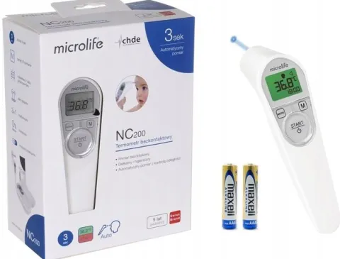 Microlife termometr bezdotykowy bezkontaktowy NC200 ETUI BATERIE