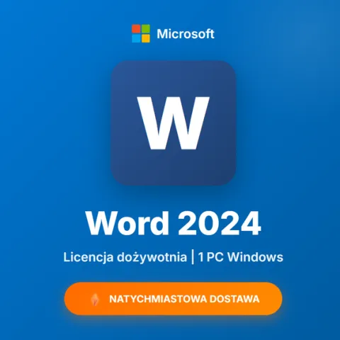 Microsoft Word 2024 | Licencja dożywotnia | 1 PC | Klucz aktywacyjny ESD