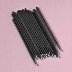 MIKRO APLIKATORY DO RZĘS BEZWŁÓKIENKOWE W TUBIE MICROBRUSH CZARNE 100 sztuk