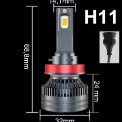 MINI ŻARÓWKI H11 LED XSTORM 110W 23000LM CAN MOCNE