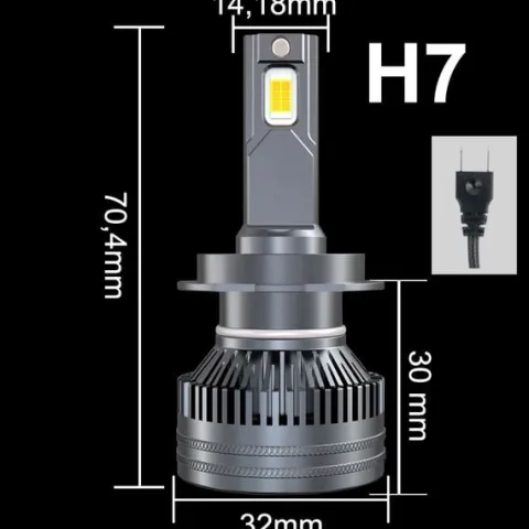 MINI ŻARÓWKI H7 LED XSTORM 110W 23000LM CANBUS MOC