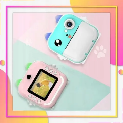 MINI DRUKARKA DRUKUŚ APARAT FOTOGRAFICZNY NATYCHMIASTOWY TERMICZNA + ROLKI
