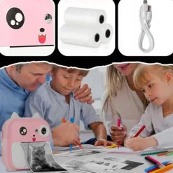 MINI DRUKARKA DRUKUŚ APARAT FOTOGRAFICZNY NATYCHMIASTOWY TERMICZNA + ROLKI
