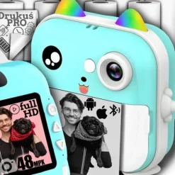 MINI DRUKARKA TERMICZNA DRUKUŚ PRO APARAT NATYCHMIASTOWY + 10 ROLEK GRATIS