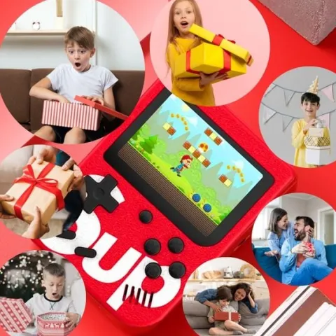 Mini konsola gameboy gra retro przenośna kieszonkowa mario czołgi 400w1 USB