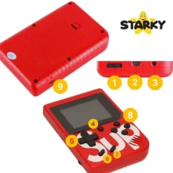Mini konsola gameboy gra retro przenośna kieszonkowa mario czołgi 400w1 USB