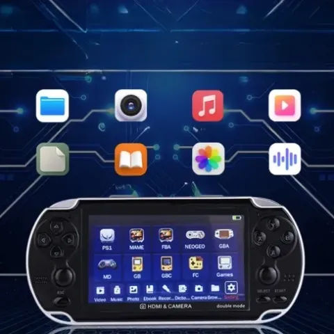 MINI konsola przenośna do gier RETRO x7 POLSKIE MENU 1000 GIER + KABEL