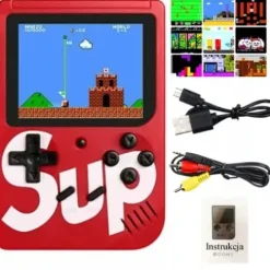MINI KONSOLA RETRO 400 GIER GAMEBOY MARIO TV Gra TELEWIZYJNA + PAD