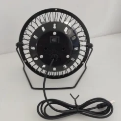 MINI WENTYLATOR MAŁY WIATRAK BIURKOWY WIATRACZEK STOJĄCY PRZENOŚNY CZARNY