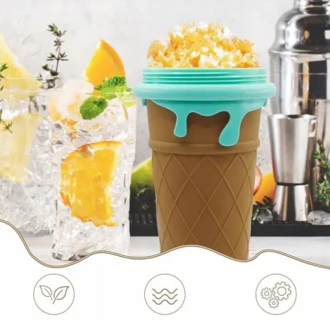 500ML SLUSHY KUBEK DO ROBIENIA LODÓW SORBETÓW SLUSHY GRANITY Duża Pojemność