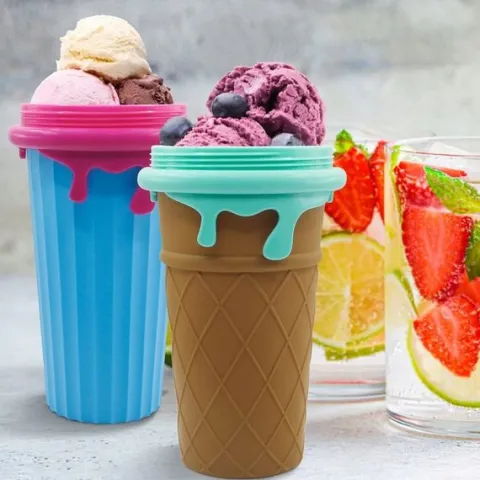 500ML SLUSHY KUBEK DO ROBIENIA LODÓW SORBETÓW SLUSHY GRANITY Duża Pojemność