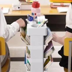 Mobilna półka na kółkach regał na książki łazienkowa szafka organizer wózek