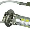 mocna żarówka LED H3 z soczewką 10 x 5730SMD dzienne DRL 12v 24v