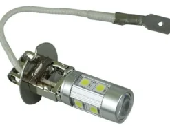mocna żarówka LED H3 z soczewką 9x UHP dzienne DRL 12v 24v jakość