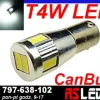 mocna żarówka LED T4W Ba9s 6 x 5730 Power SMD 12v CANBUS